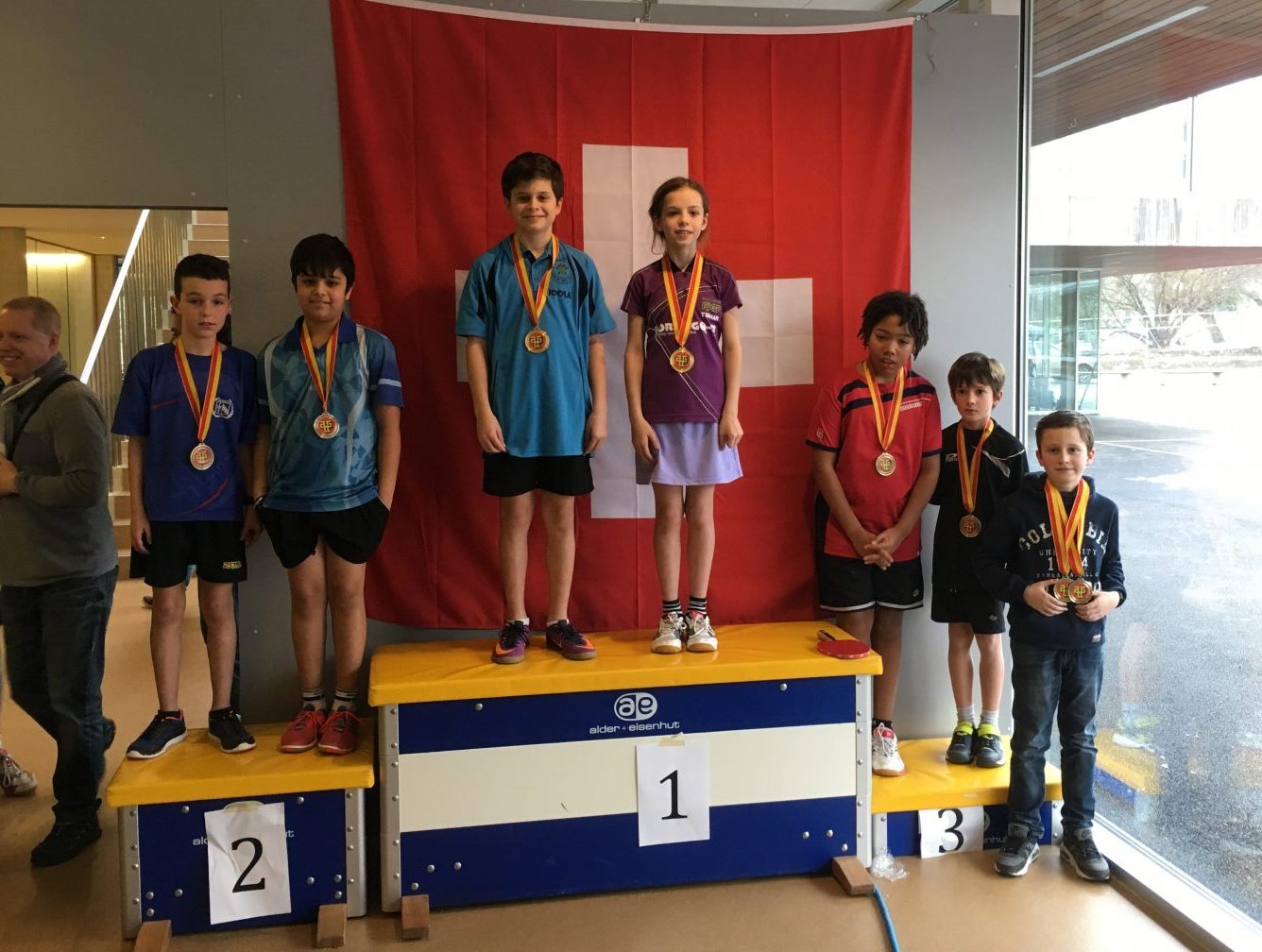 Tao Greco et Fanny Doutaz doubles U11